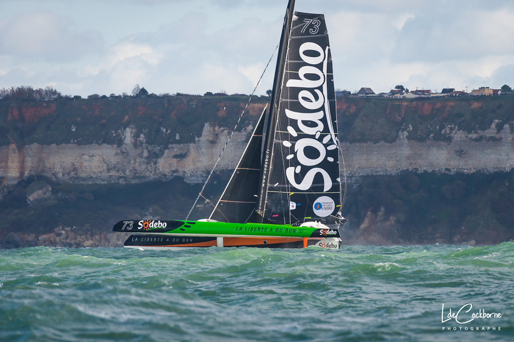 Départ de la Transat Jacques Vabre 2017. 