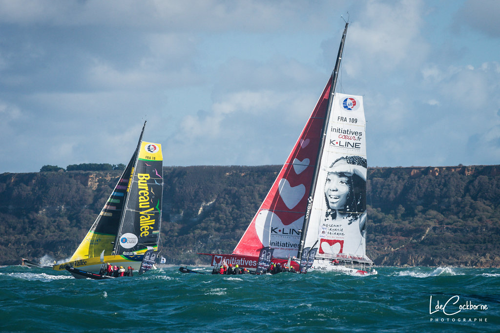 Départ de la Transat Jacques Vabre 2017. 